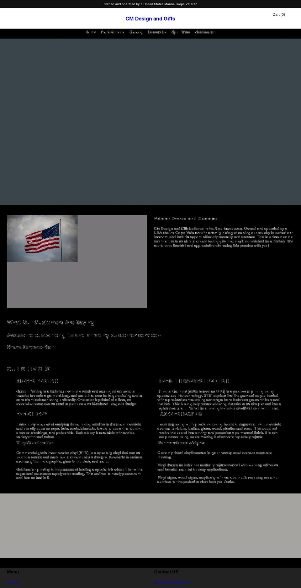 cmdgifts.com shopify website screenshot