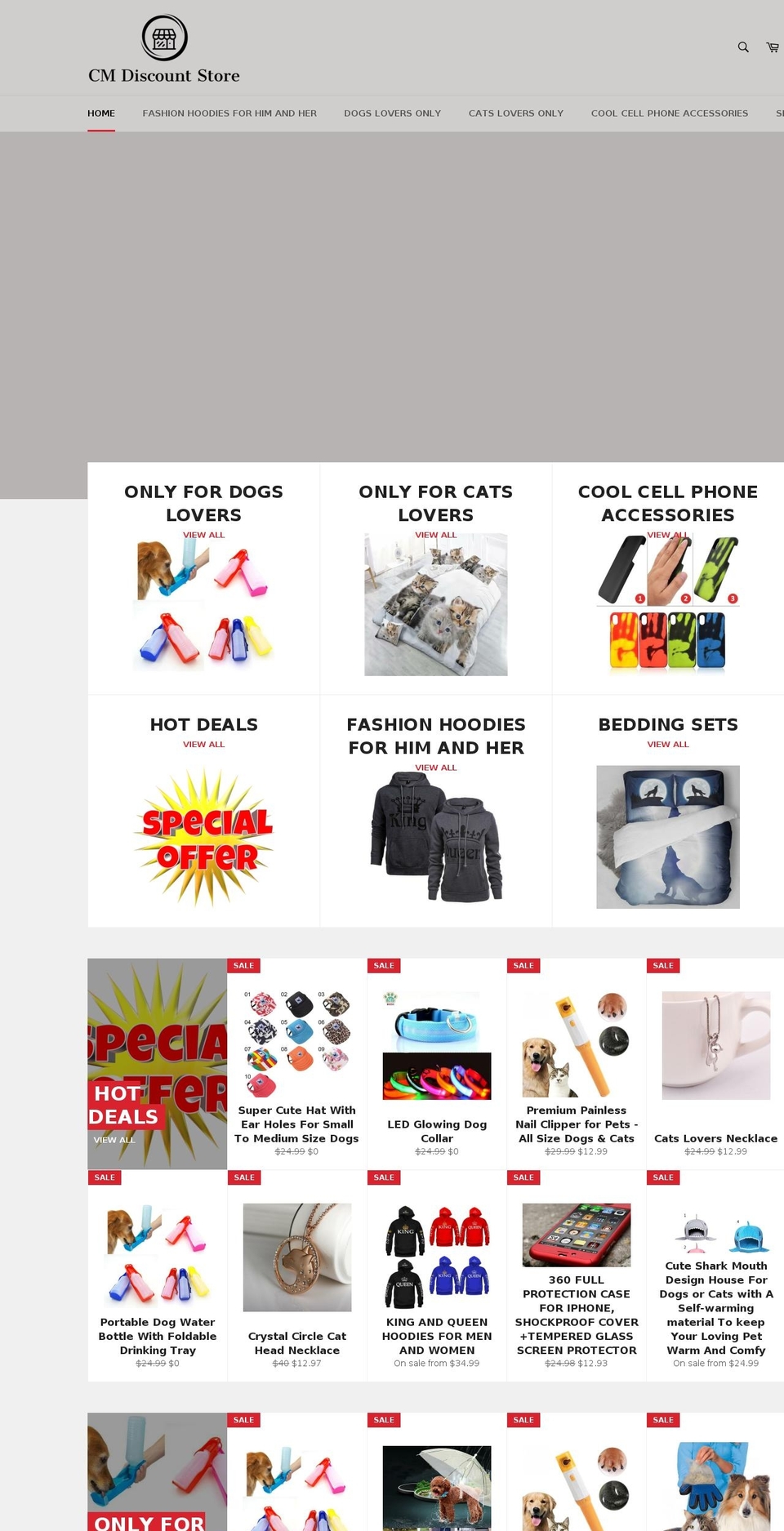cmdiscountstore.com — Shopify storefront screenshot