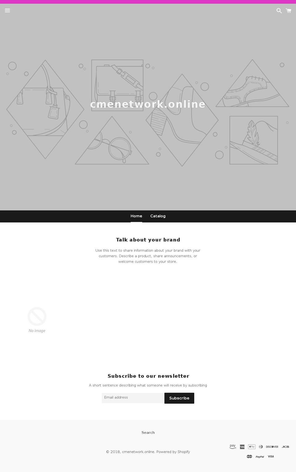 cmenetwork.online shopify website screenshot