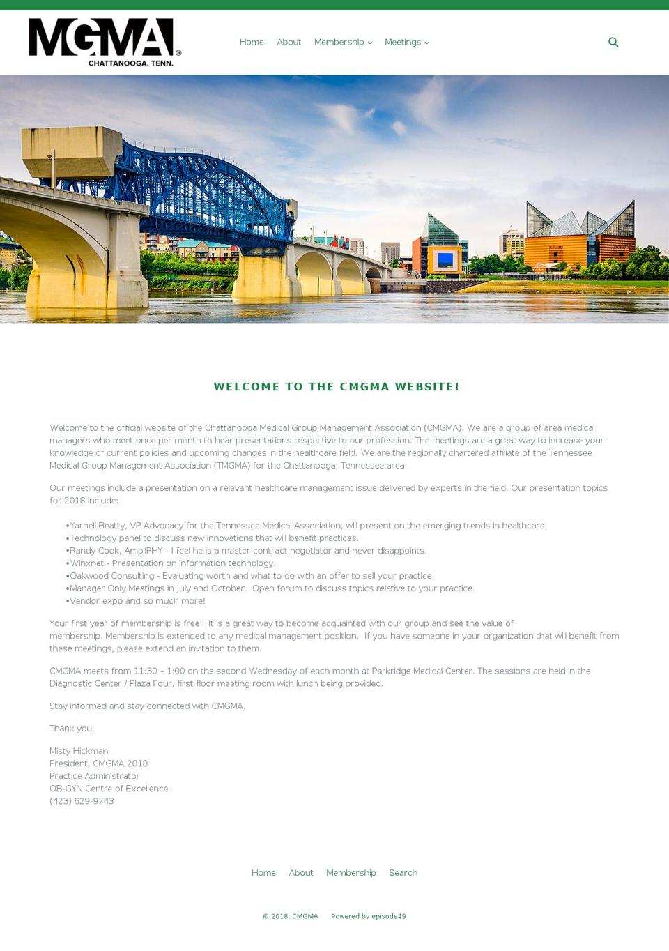 cmgma.net shopify website screenshot