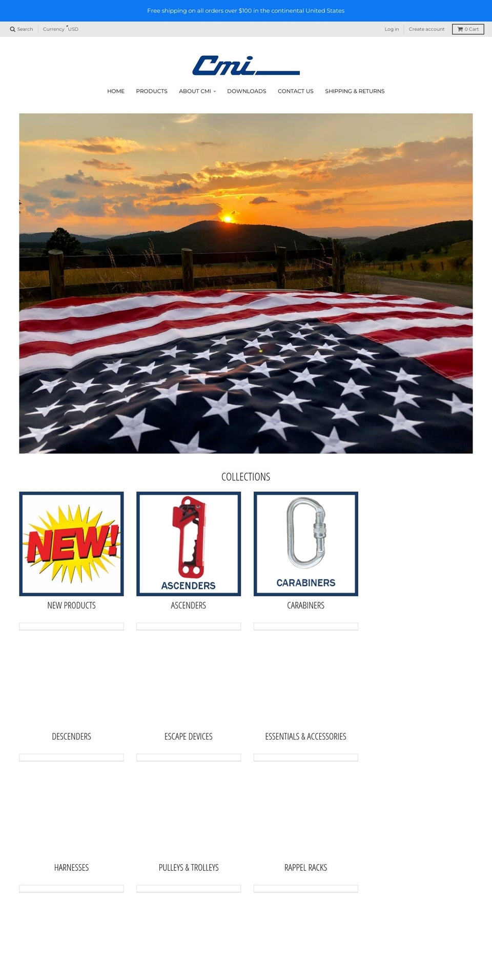 cmigearusa.com shopify website screenshot
