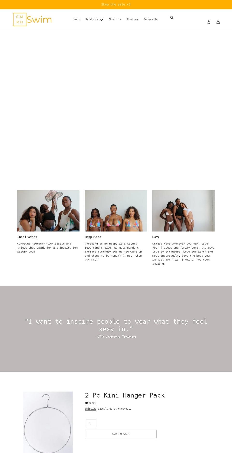 cmrnswim.com shopify website screenshot