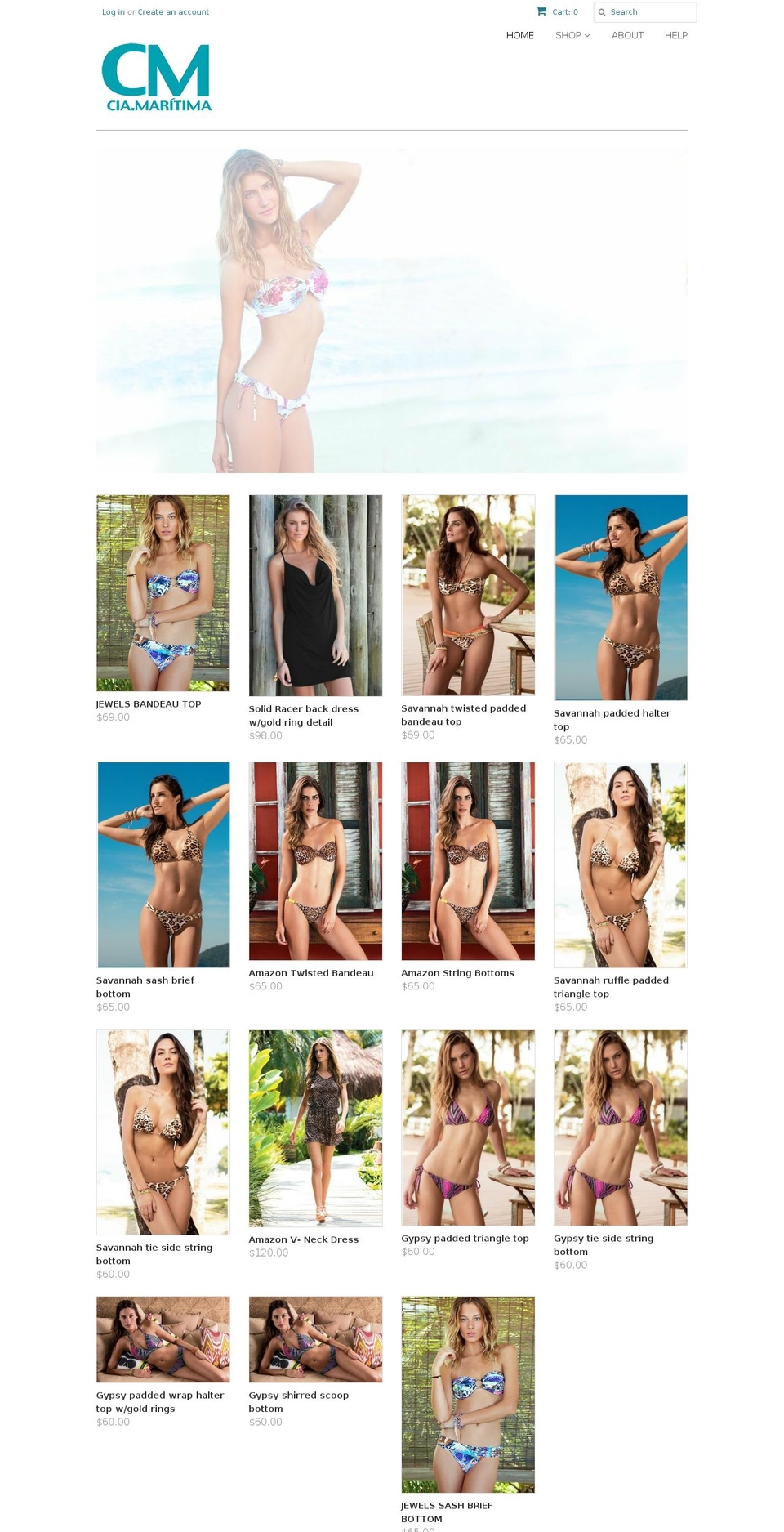cmswimwear.com — Shopify storefront screenshot