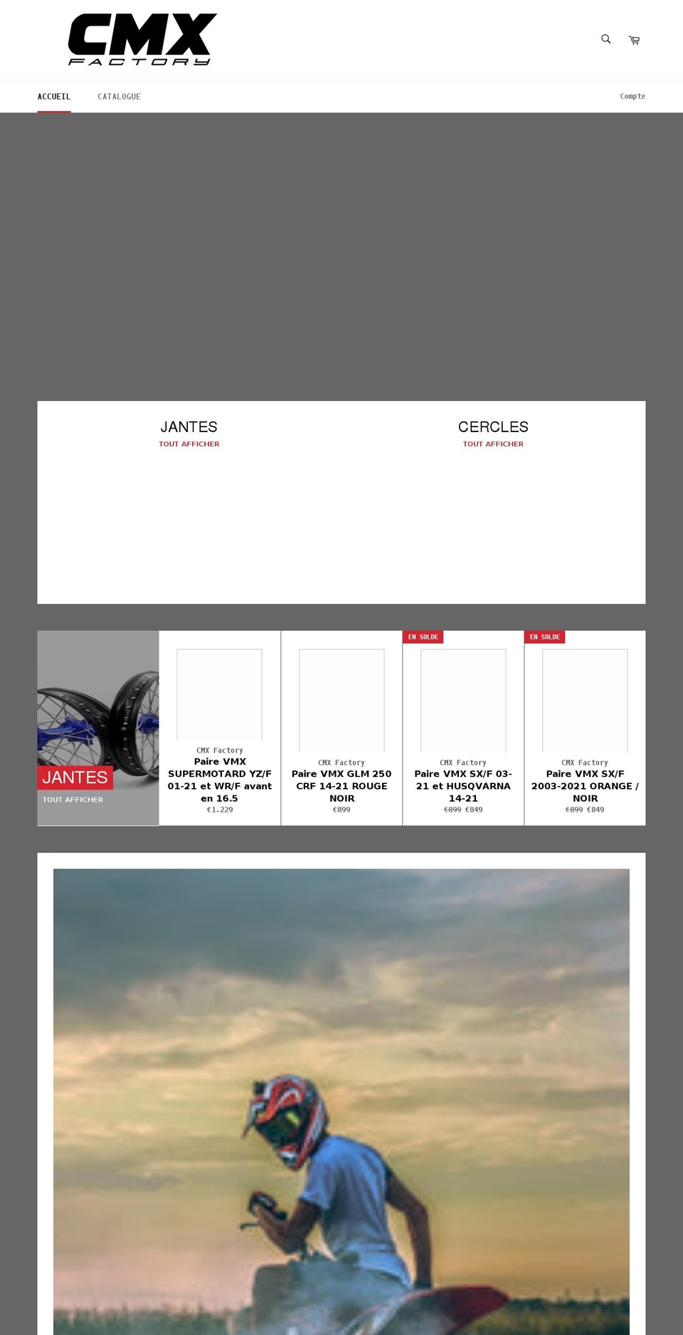 cmxfactory.com shopify website screenshot