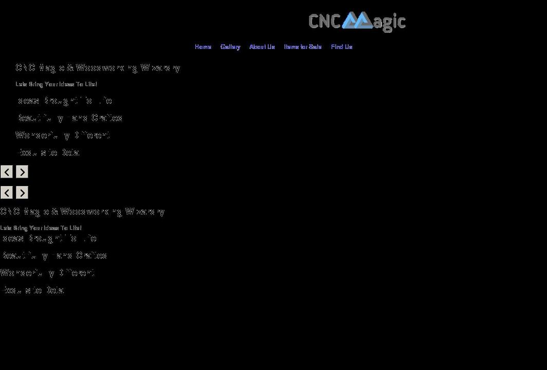 cnc-magic.com shopify website screenshot