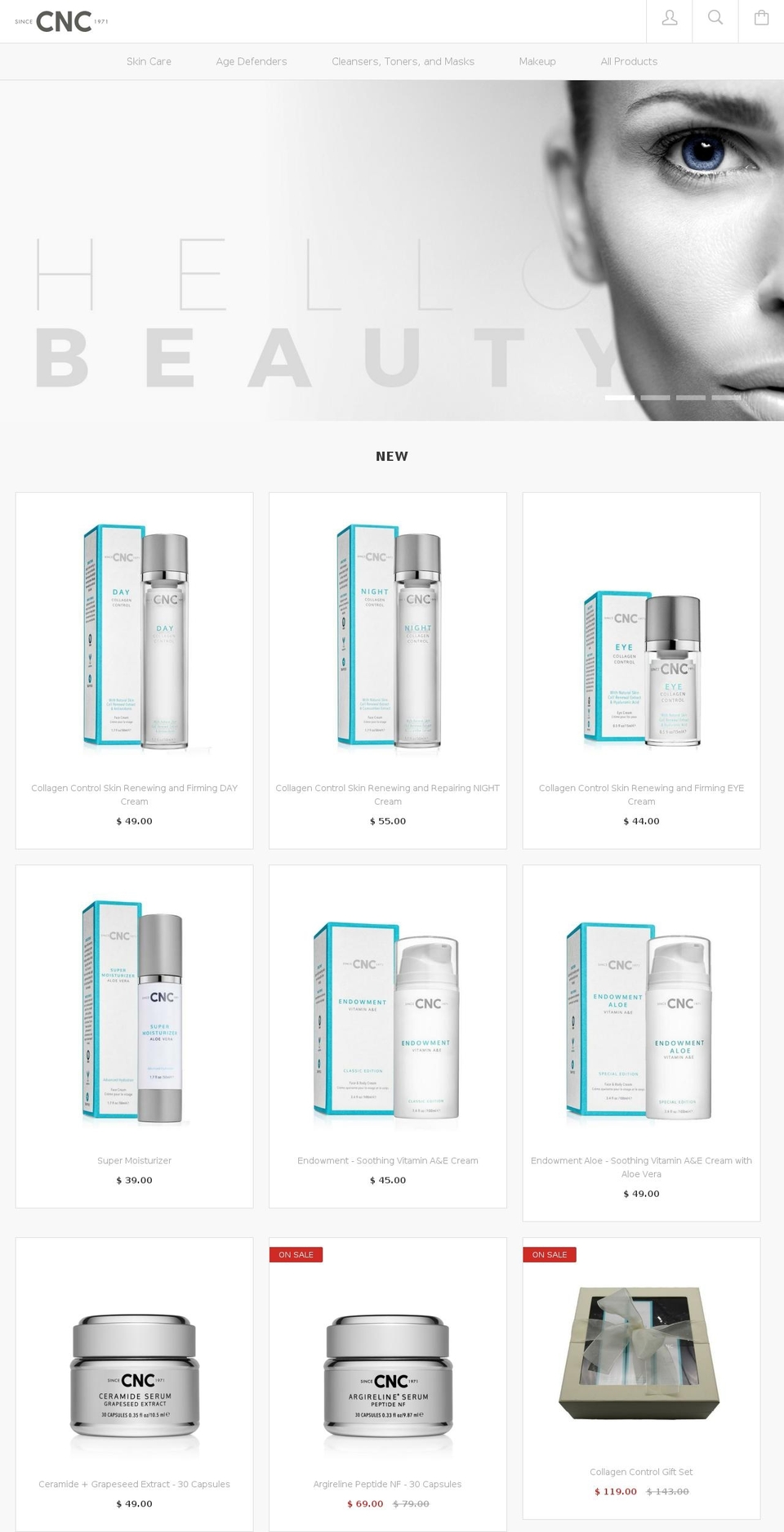 cnc1971.com shopify website screenshot