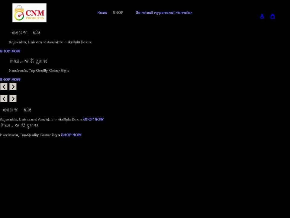 cnm-products.com shopify website screenshot