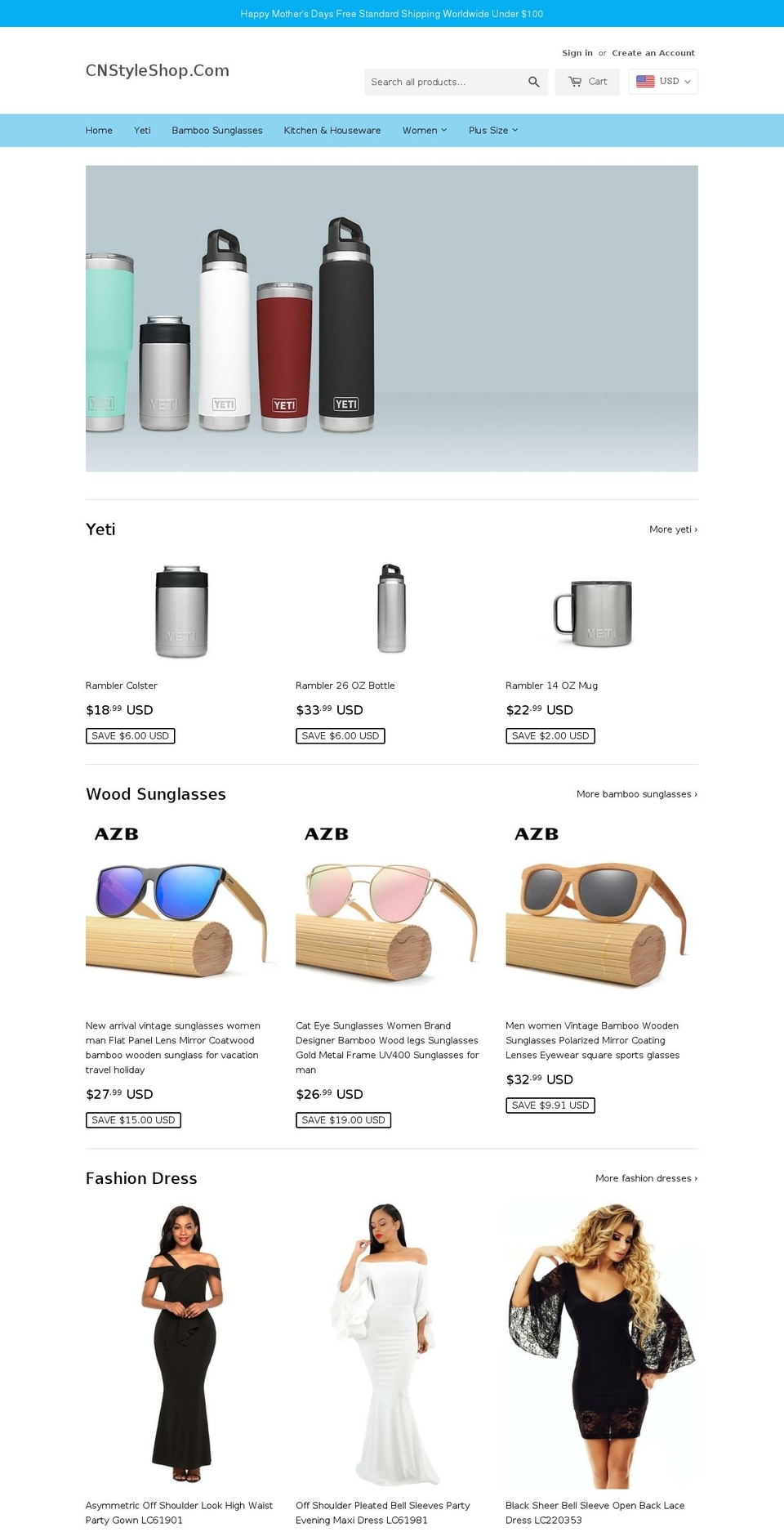 cnstyleshop.com — Shopify storefront screenshot
