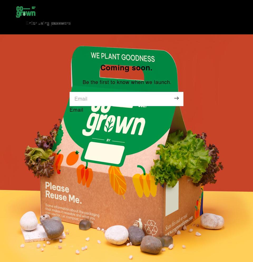 co-grown.com shopify website screenshot