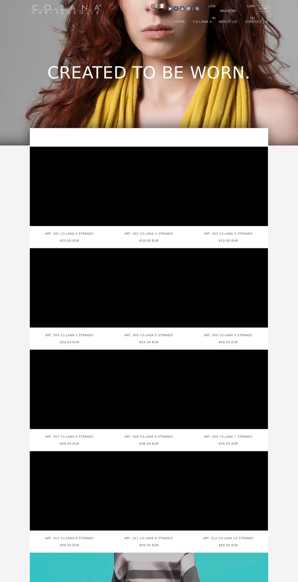 co-lana.com shopify website screenshot
