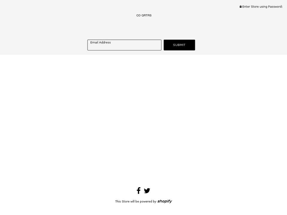 co-qrtrs.com — Shopify storefront screenshot