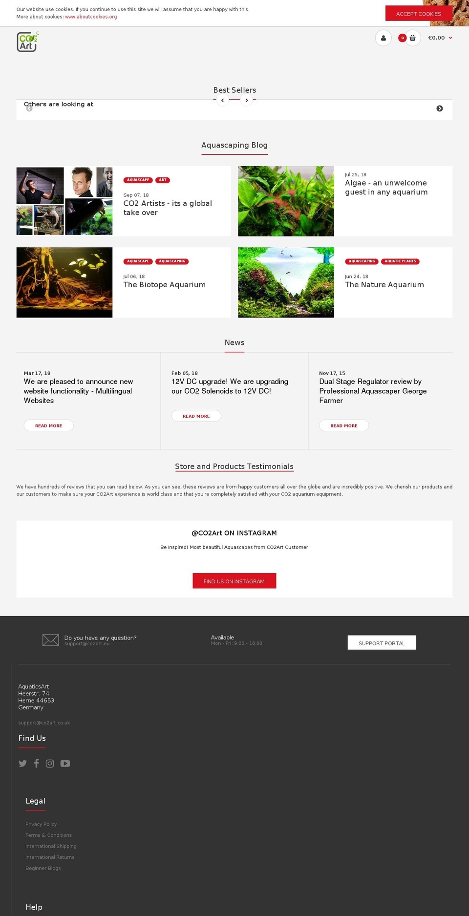 fastor2-0-default Shopify theme site example co2art.net