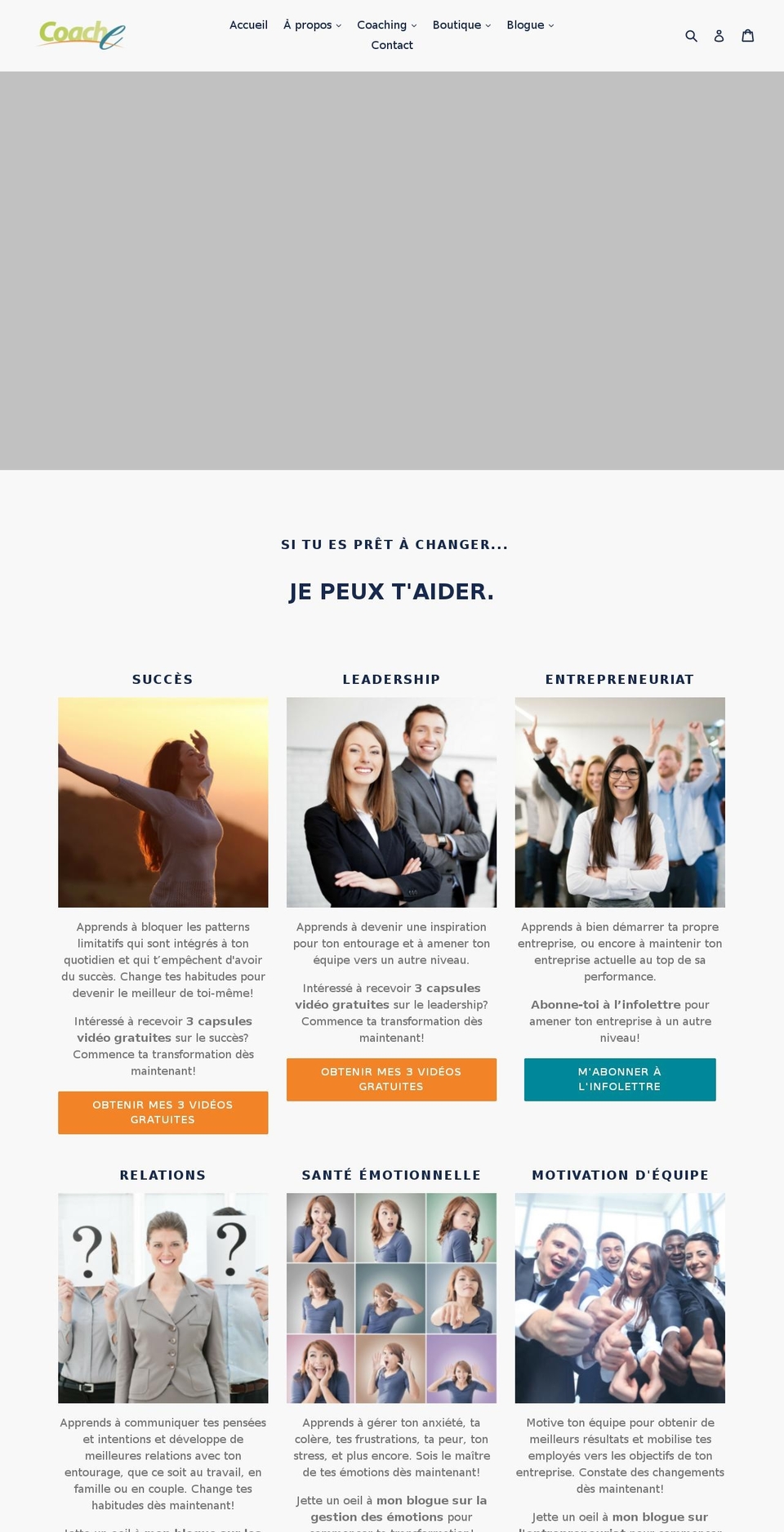 coach-e.ca shopify website screenshot
