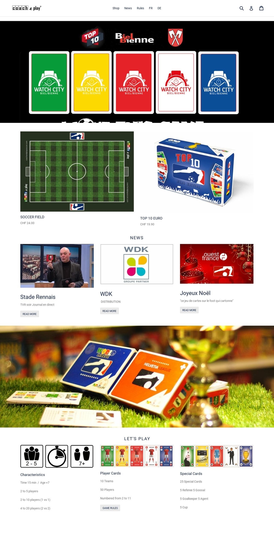 coachandplay.ch shopify website screenshot