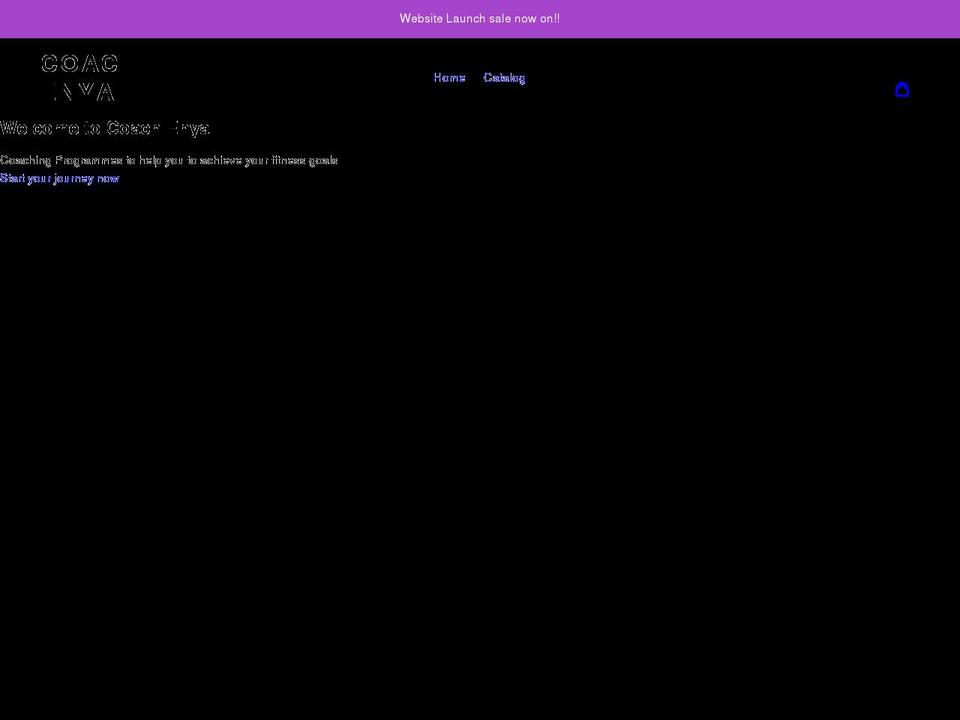 coachenya.com shopify website screenshot