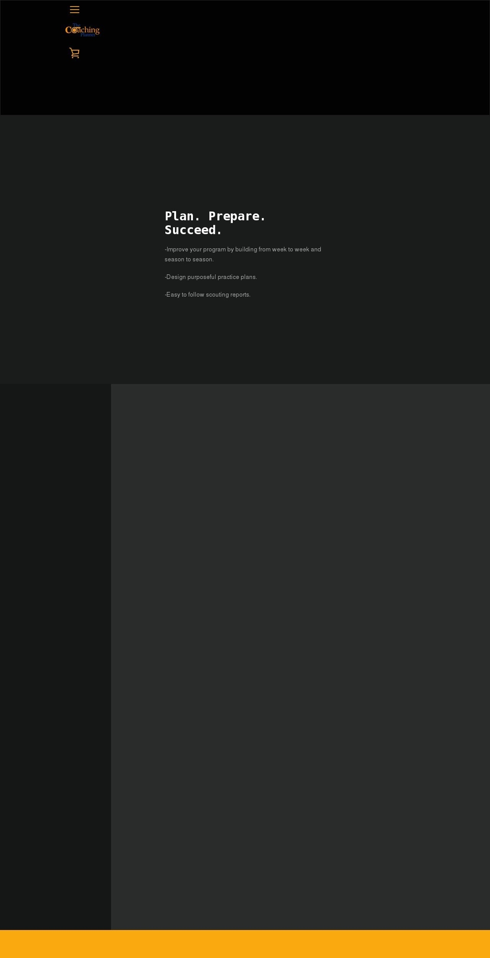 coachingplanner.com shopify website screenshot