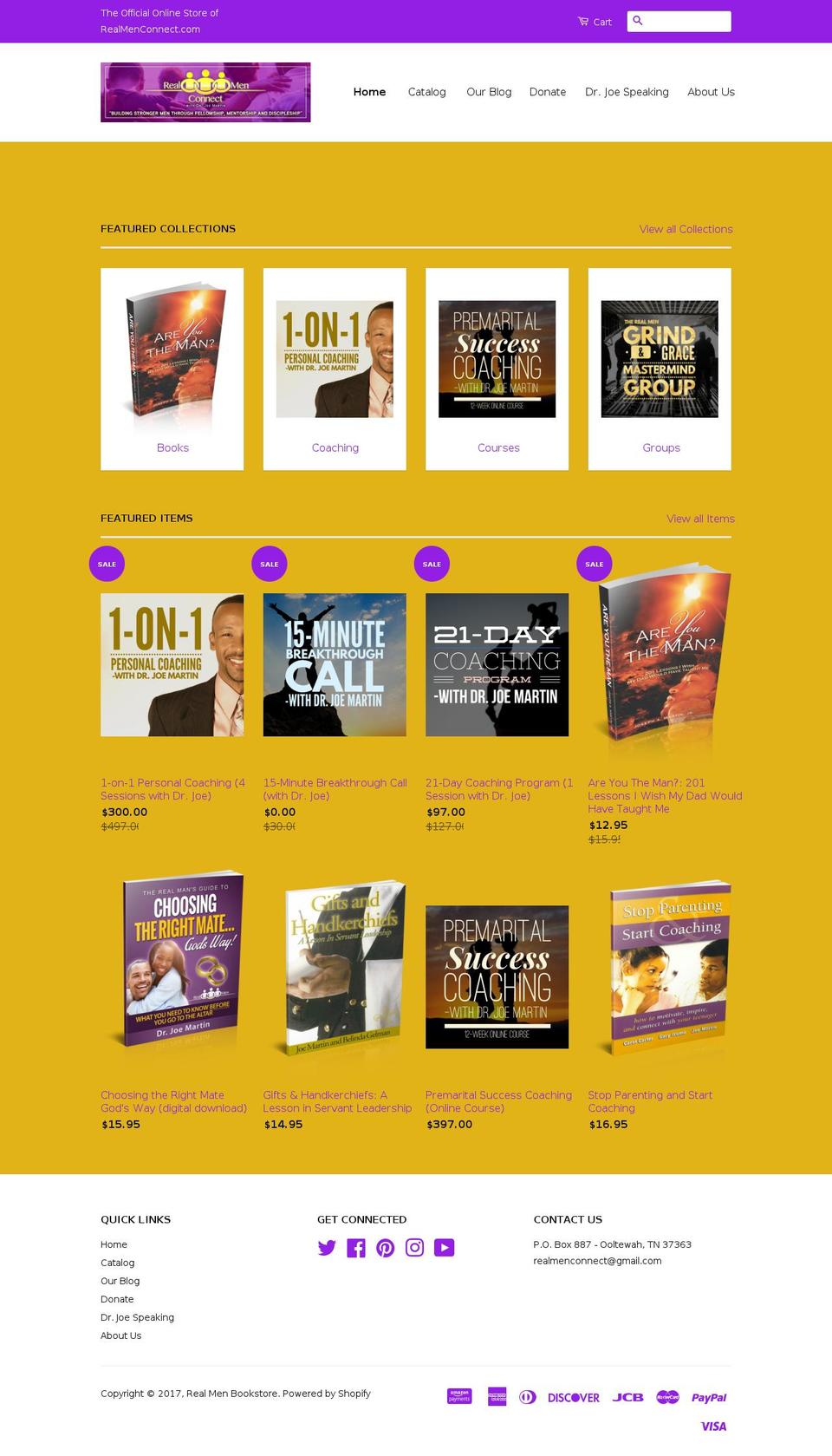 coachmejoe.com shopify website screenshot