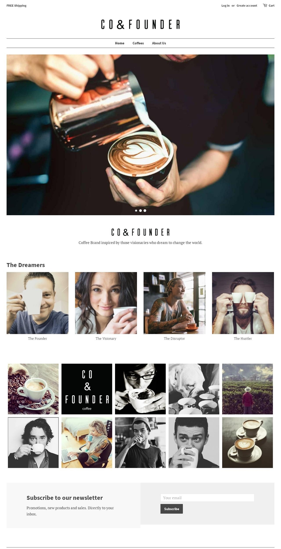 coandfounder.com — Shopify storefront screenshot