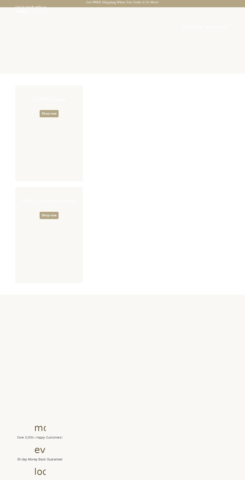 coasie.com shopify website screenshot