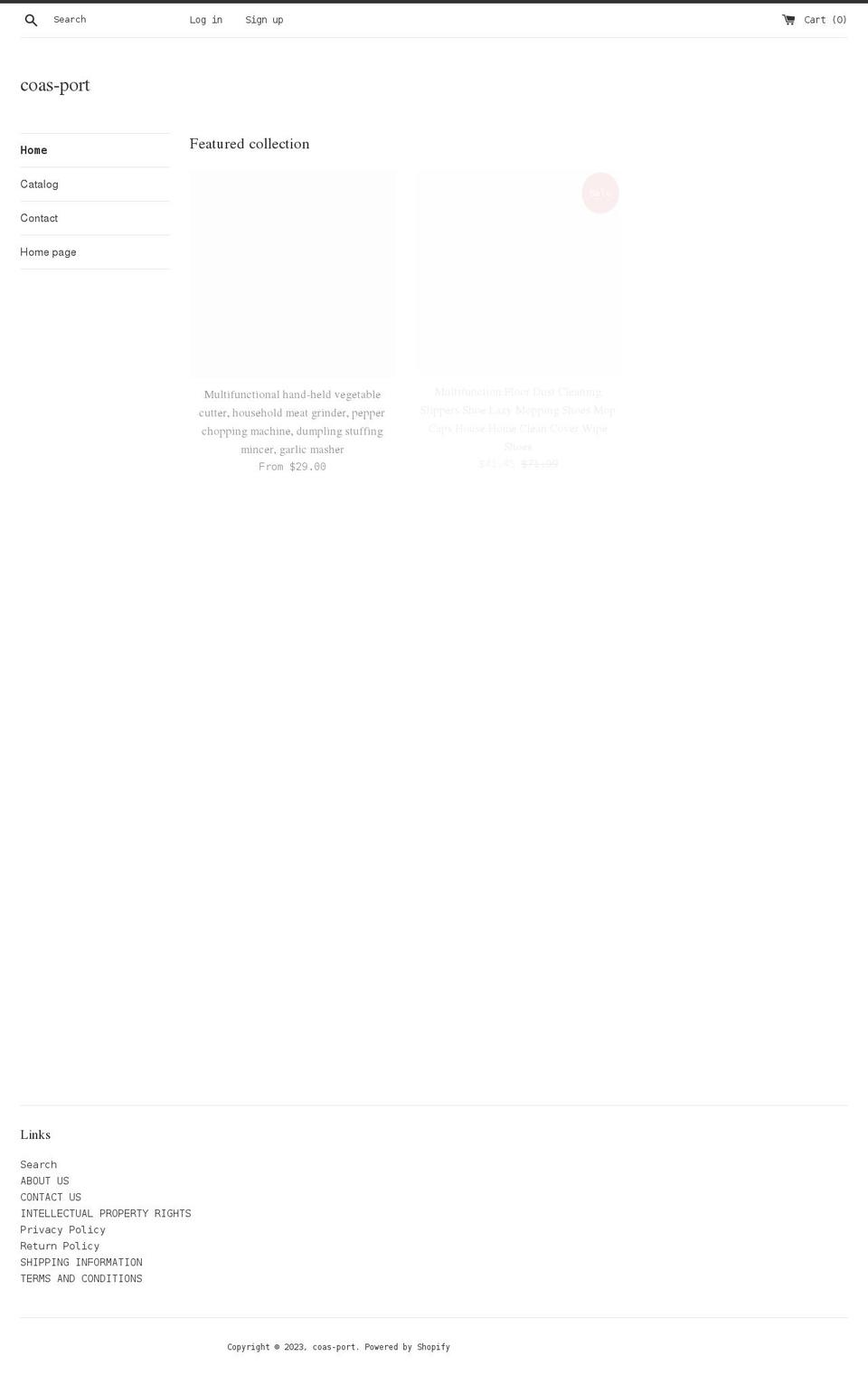 coasport.com shopify website screenshot