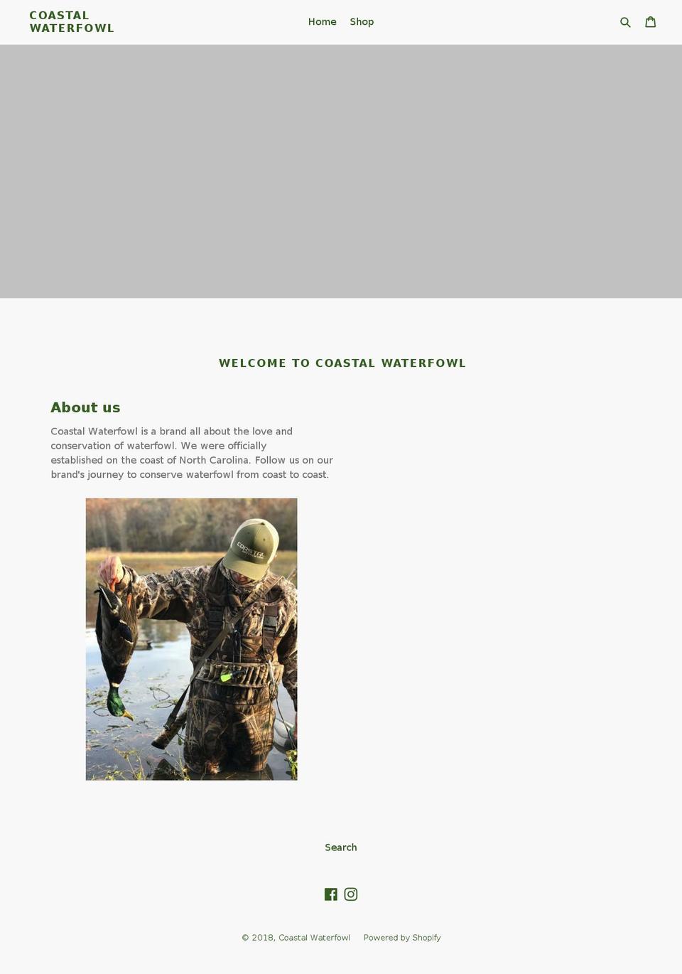 coastal-waterfowl.com — Shopify storefront screenshot