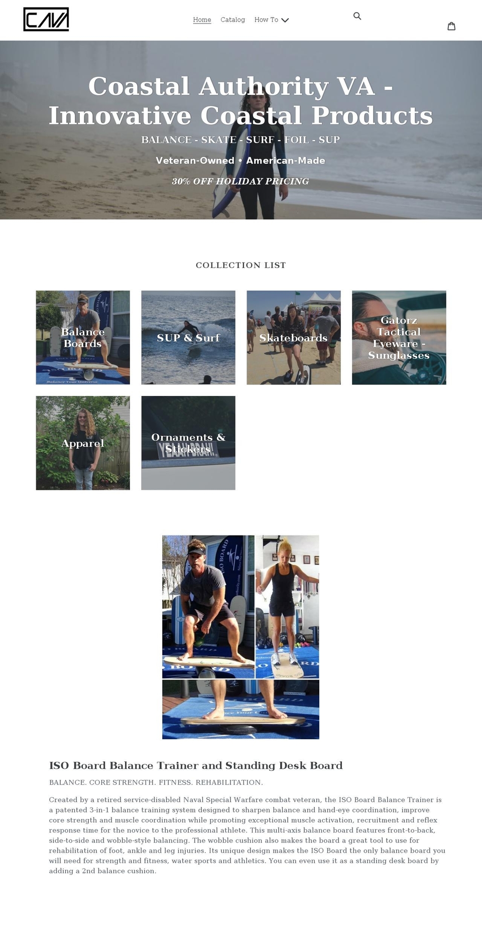 coastalauthority.com shopify website screenshot