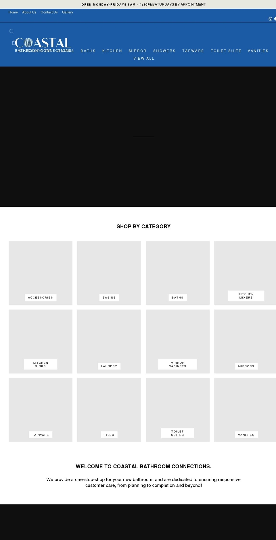 coastalbathroom.com.au shopify website screenshot