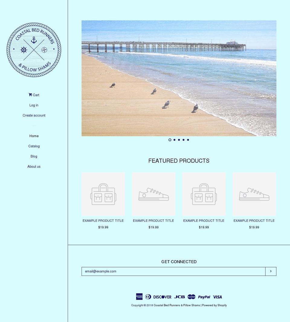 coastalbedrunners.com — Shopify storefront screenshot