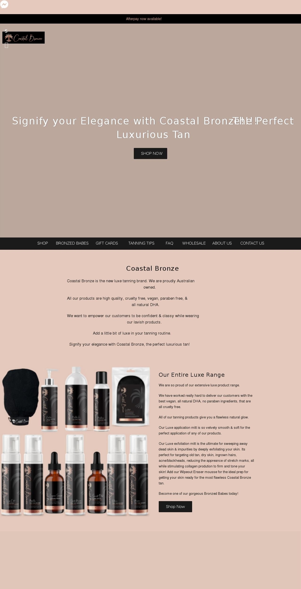 coastalbronze.com.au shopify website screenshot