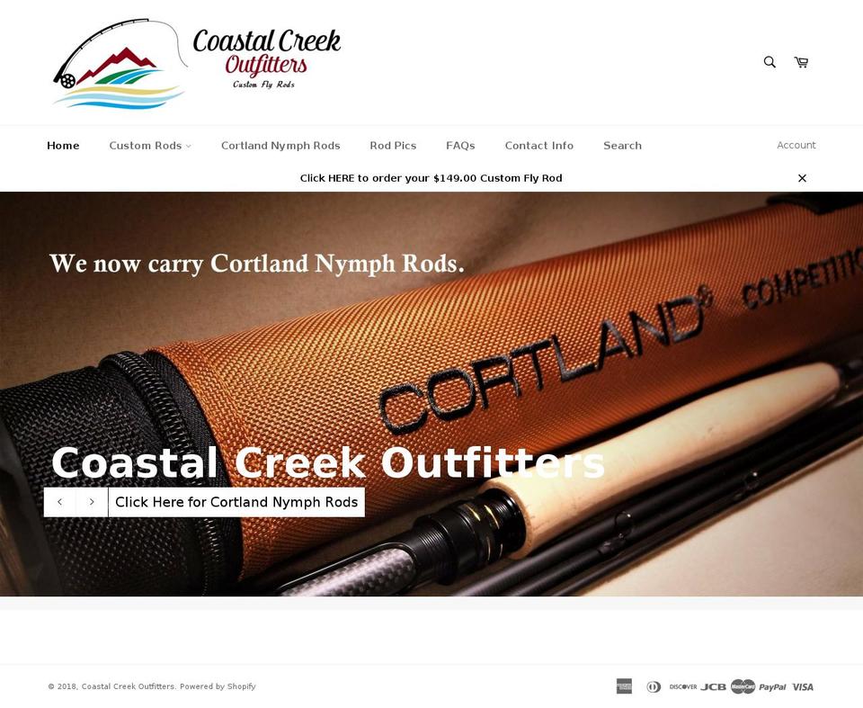 coastalcreekoutfitters.com shopify website screenshot