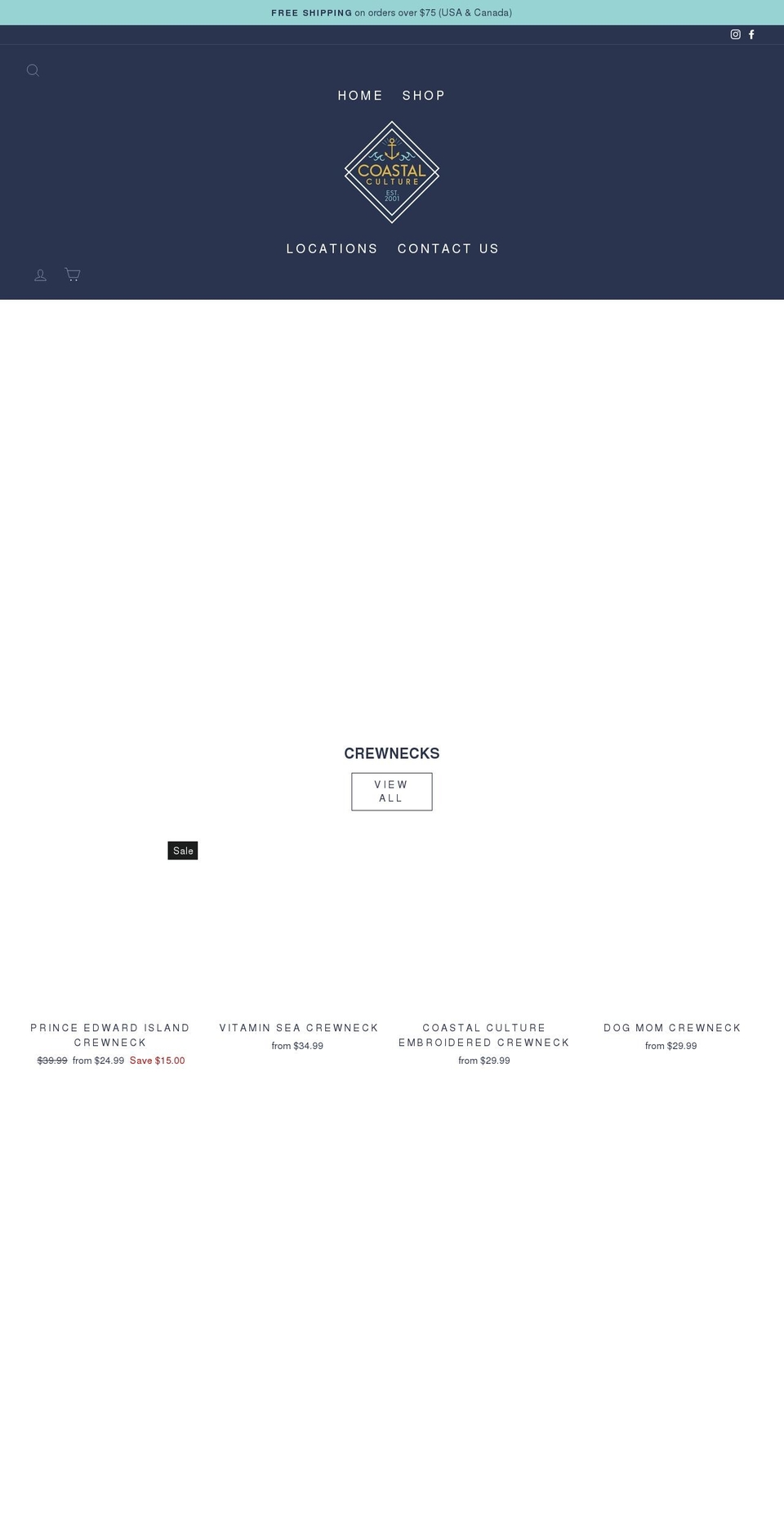 coastalculture.com shopify website screenshot