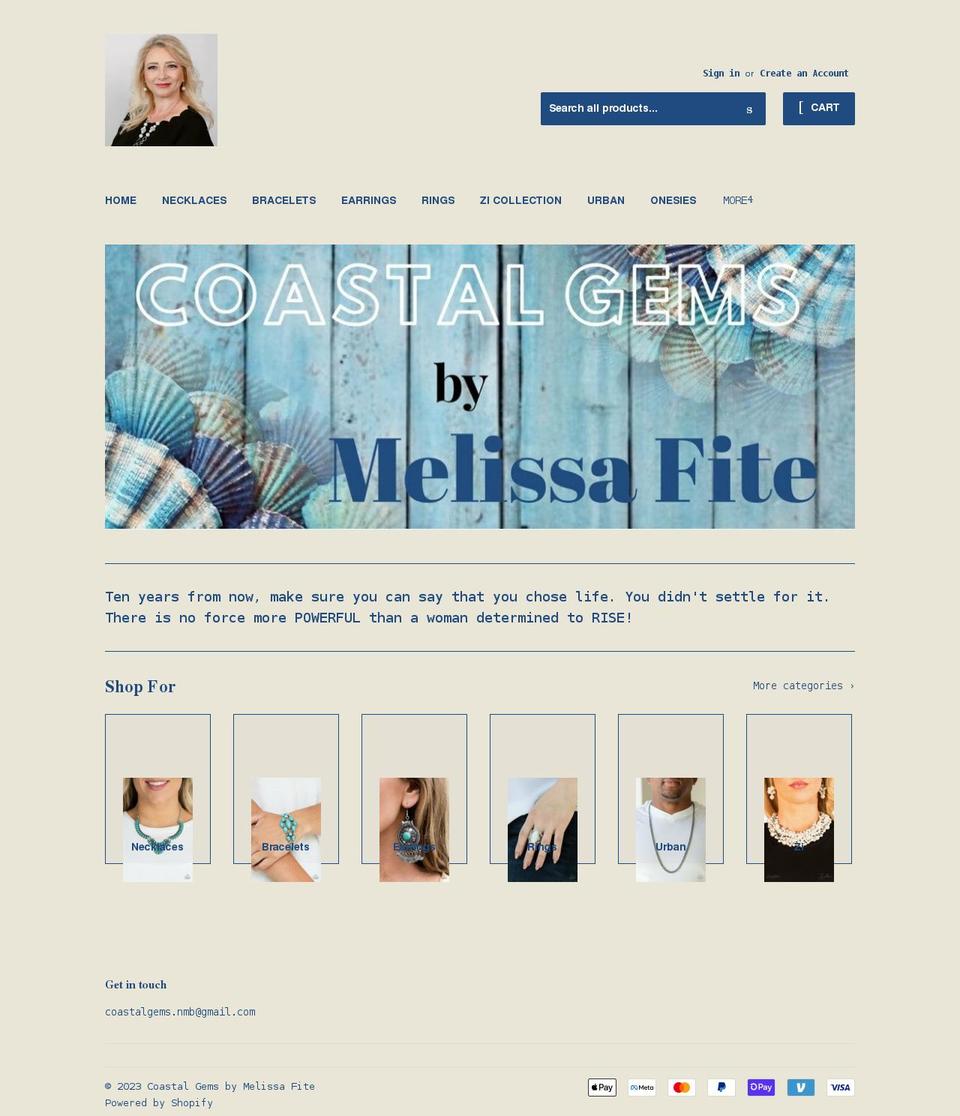 coastalgems.net shopify website screenshot