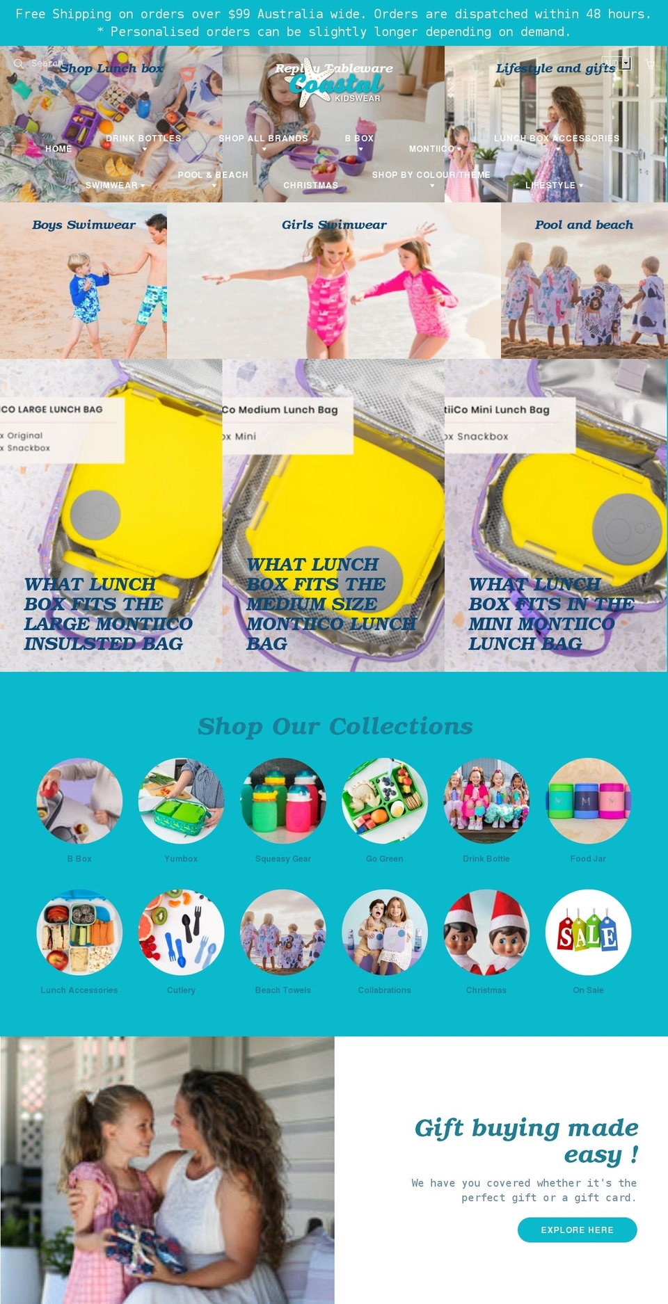 coastalkidswear.com.au shopify website screenshot