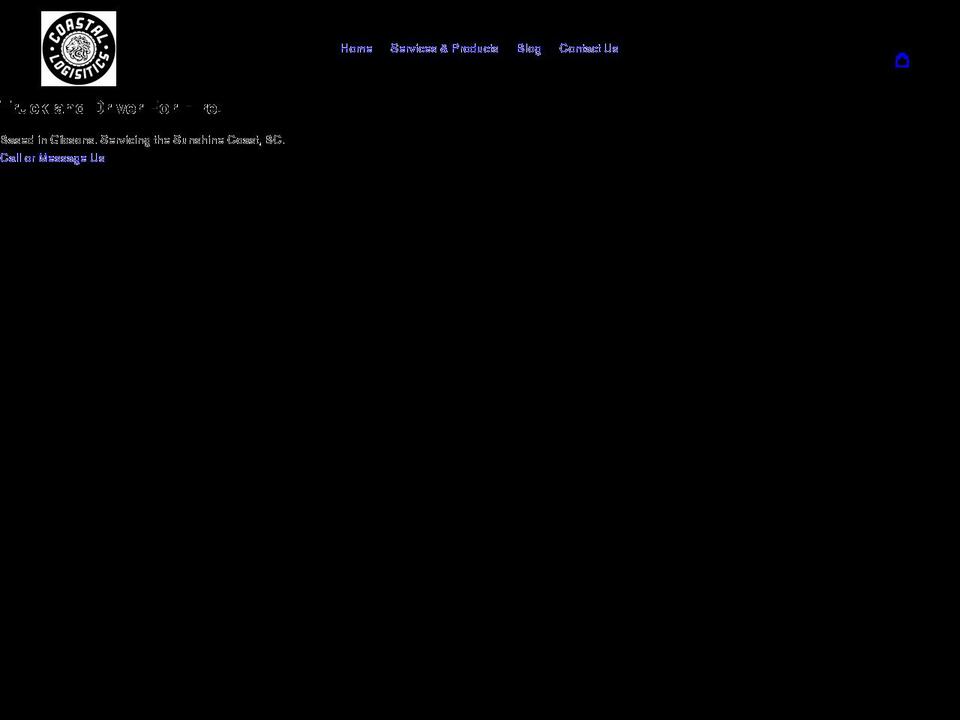coastallogistics.net shopify website screenshot