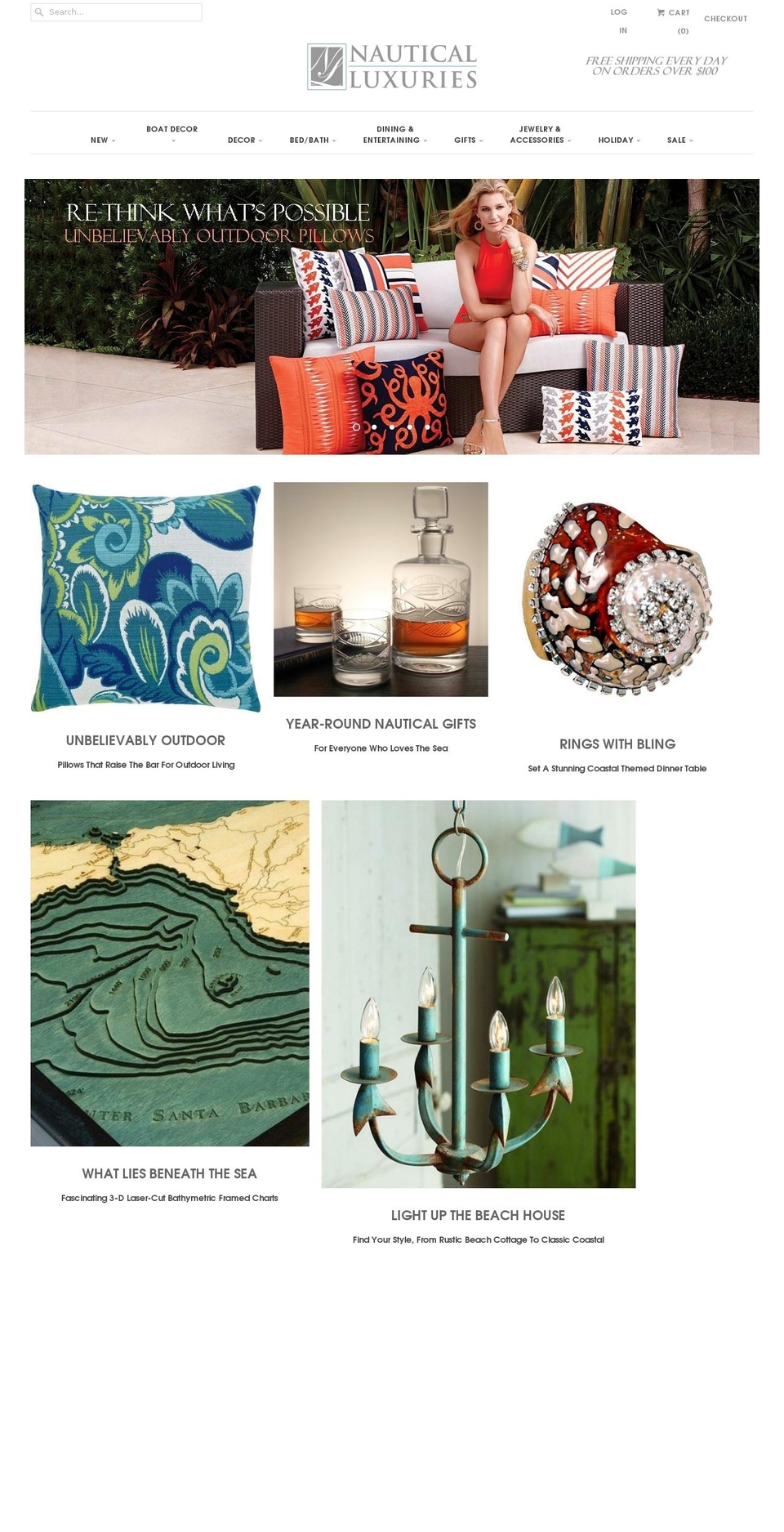 NAUTICAL LUXURIES Shopify theme site example coastalluxuries.com