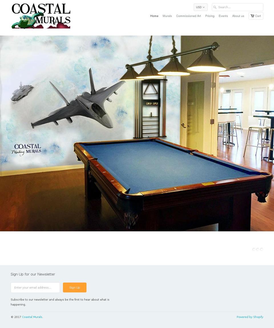 coastalmural.com shopify website screenshot