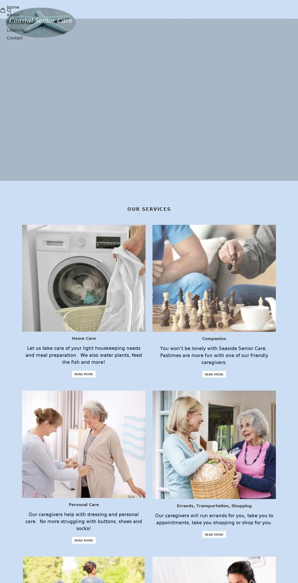 coastalseniorcarect.com — Shopify storefront screenshot