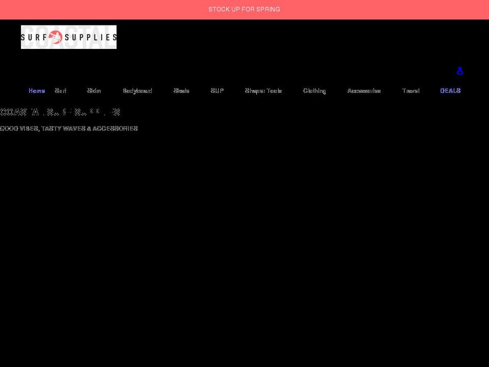 coastalsurfsupplies.com shopify website screenshot