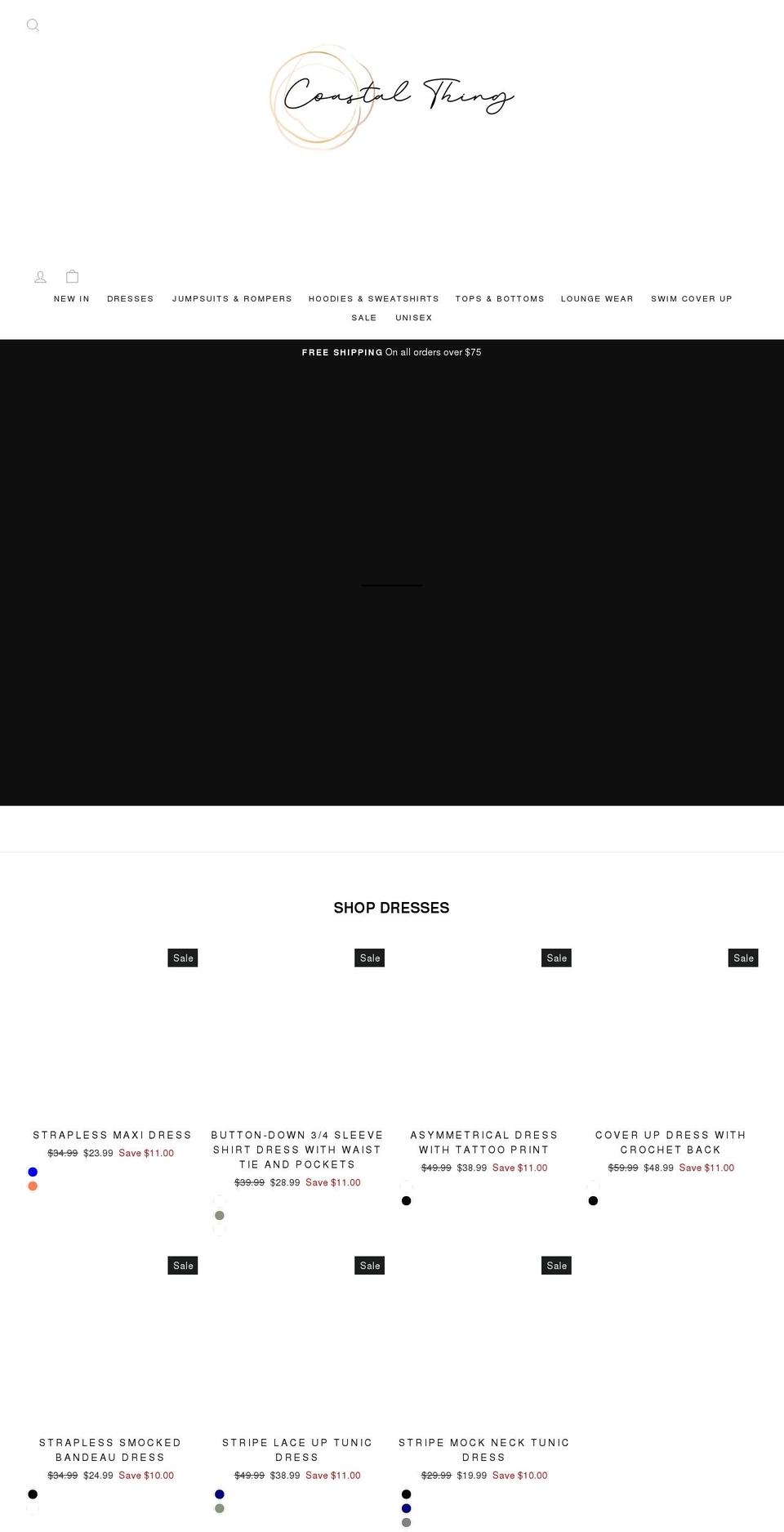 coastalthing.com shopify website screenshot