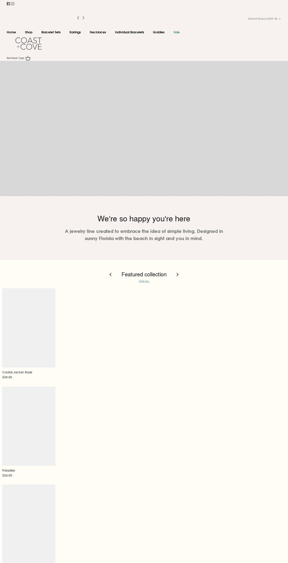coastandcoveco.com shopify website screenshot