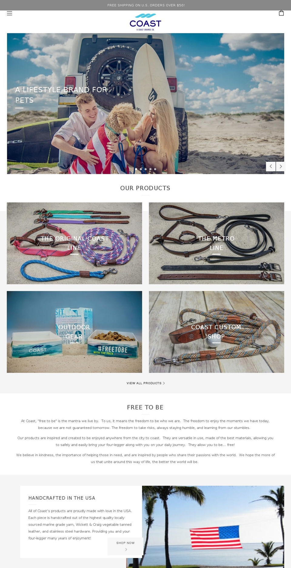 coastbrandsusa.com shopify website screenshot