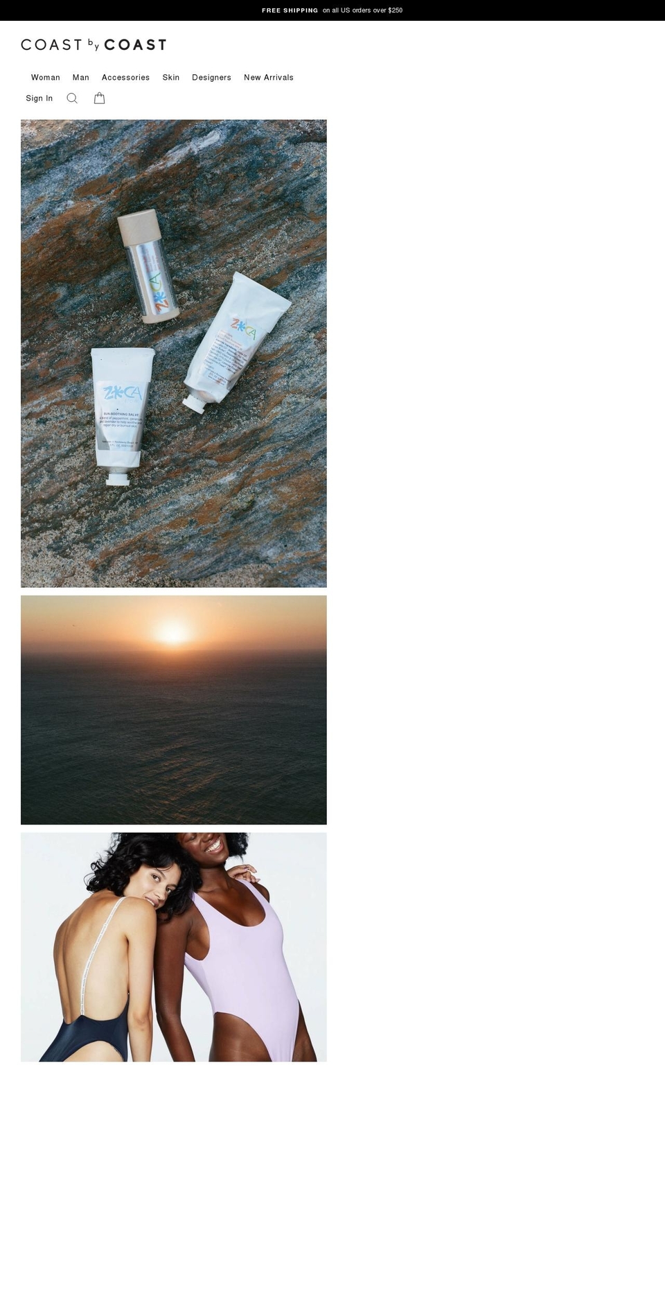 coastbycoast.com shopify website screenshot