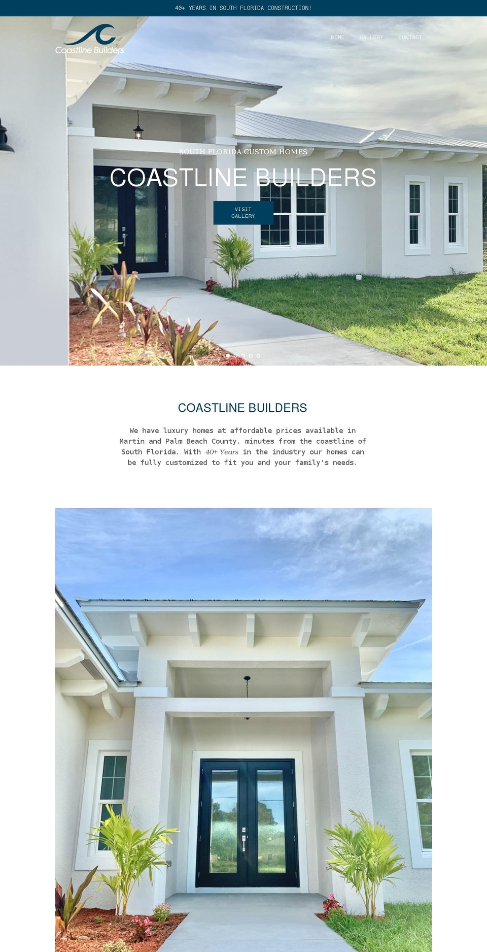 coastlinebuildersfl.com shopify website screenshot
