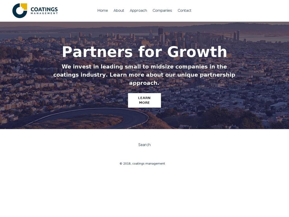 coatingsmanagement.com shopify website screenshot