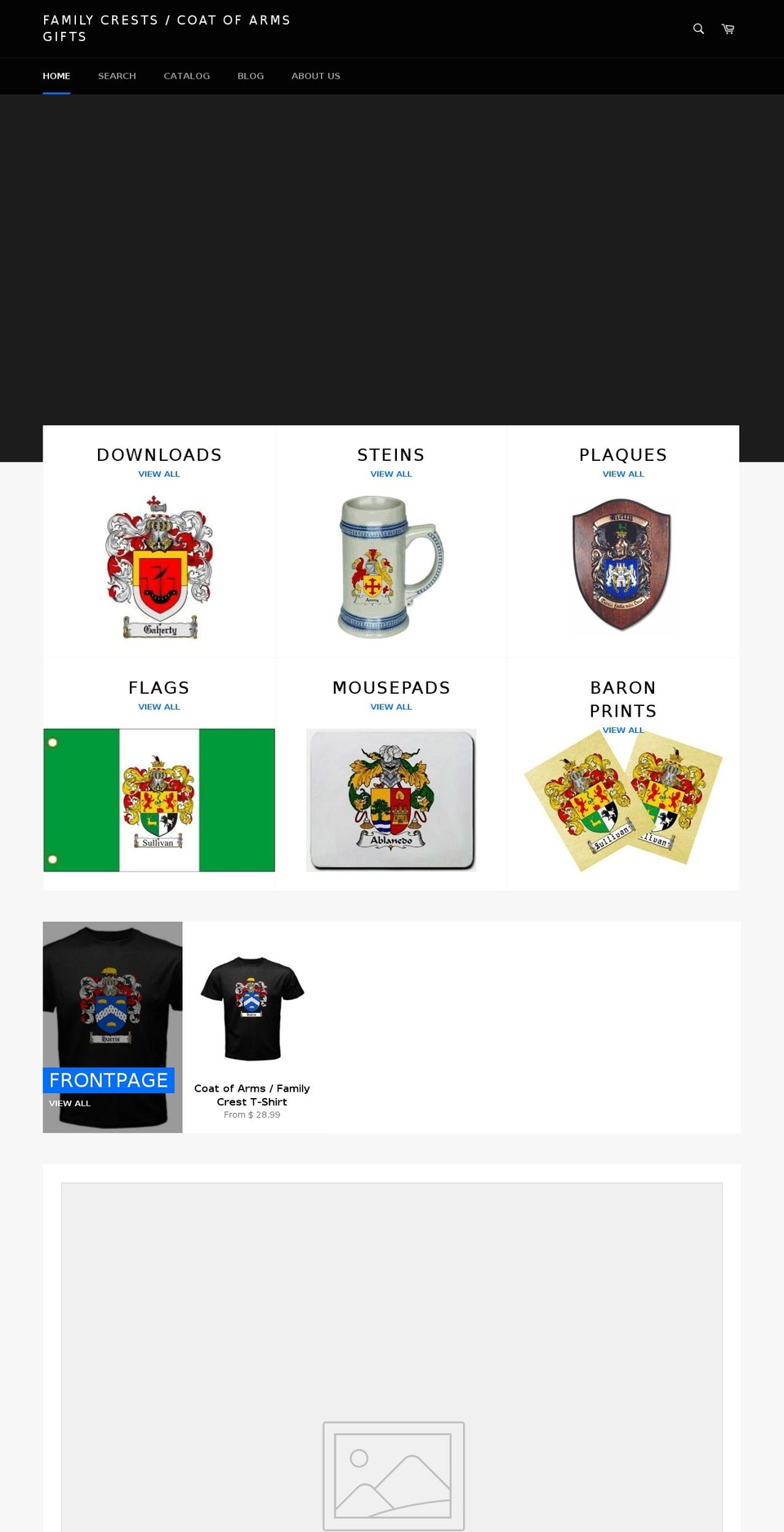 coatofarmsgifts.com — Shopify storefront screenshot