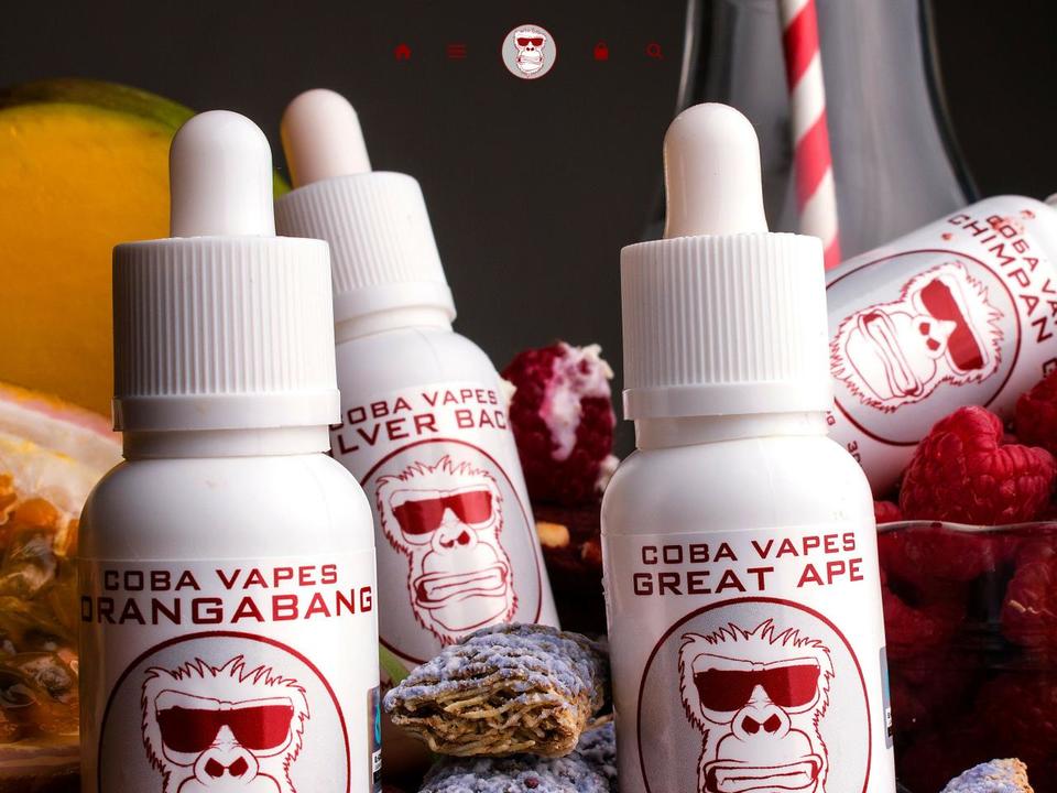 coba-vapes.com shopify website screenshot