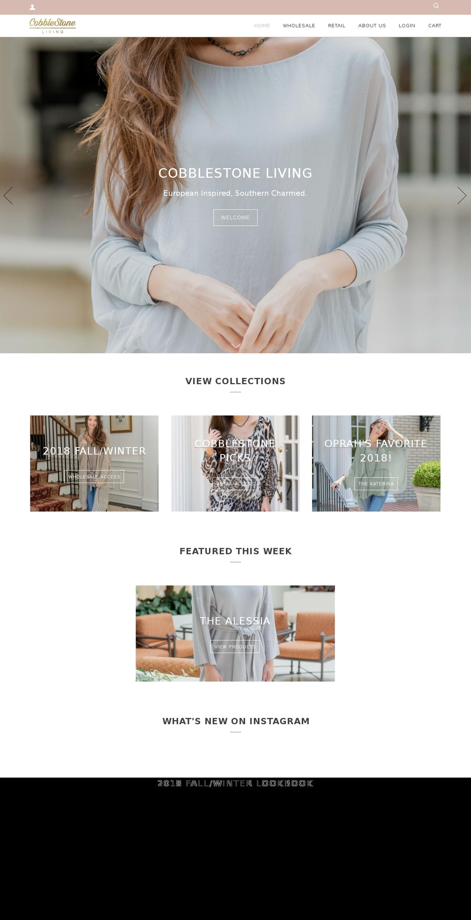 cobblestone-living.com shopify website screenshot