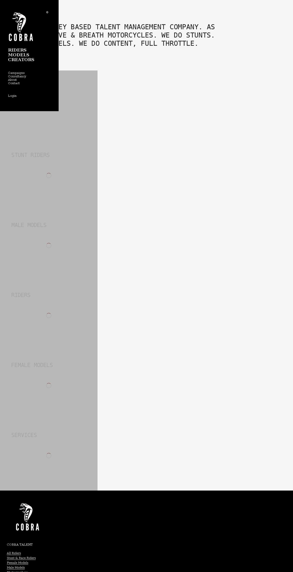 cobramgmt.com shopify website screenshot