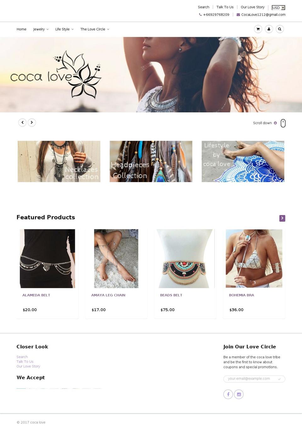 coca-love.com shopify website screenshot