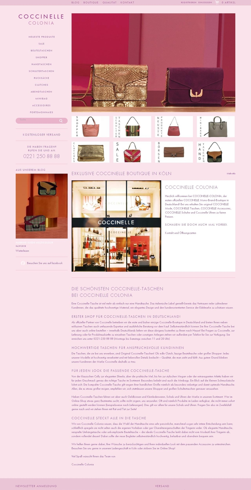 coccinelle-colonia-neu Shopify theme site example coccinelle-outlet.com